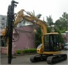 Excavator attachment drill rig