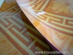 Pure printed pvc floor covering