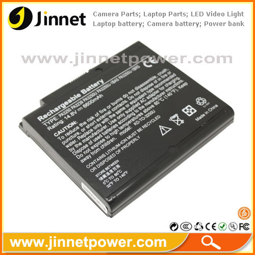 Rechargeable pa3250 laptop battery for toshiba high quality wholesale price 14.8v 6600mah battery