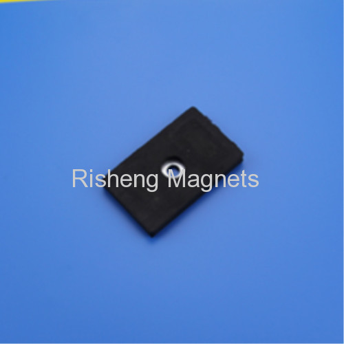 Permanent Neodymium Block Magnet with Rubber Coating