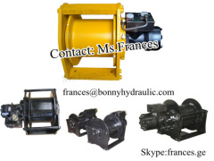 Hydraulic winch for piling machine drilling rig