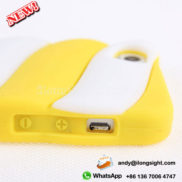 Candy Cotton Soft Silicone Cases For iPhone 5/5S - Yellow 