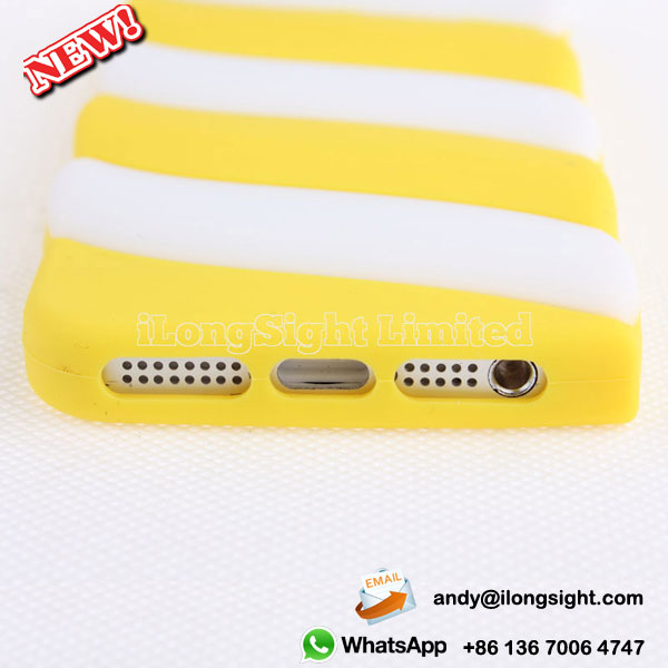 Candy Cotton Soft Silicone Cases For iPhone 5/5S - Yellow 