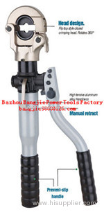 Hydraulic crimping tool Safety system inside HT-400