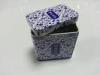 Blue And White Porcelain Box With Cover , Tea Storage / Gift Packaged