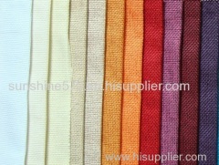 polyester linen sofa fabric,curtain fabric,imitate linen plain upholstrey fabric