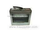 Plain Metal Tin Plate Food Fruit Lunch Clear Window Tin Boxes With Lid