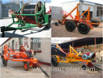 Multifunctional cable drum trailer