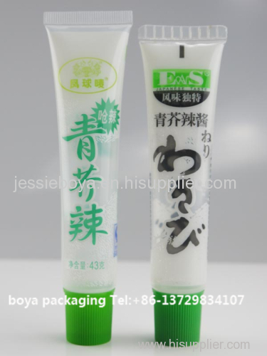 plastic tube for food packaging