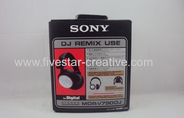 Fashion Sony MDR-V730DJ On Ear Stereo DJ Headset Headphones