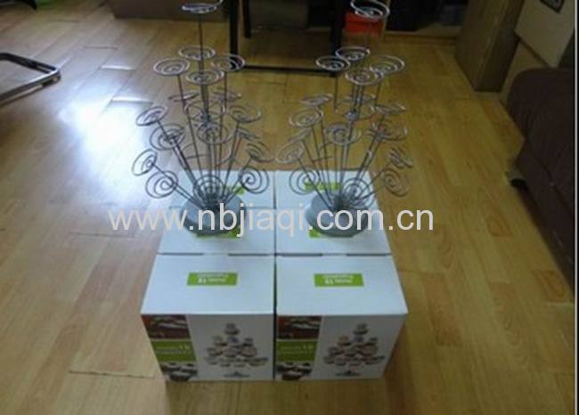  metal wire cake display rack/19 cup wire cake rack