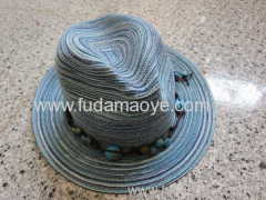 Cheap Colourful Straw Hat/fedora hats for sale