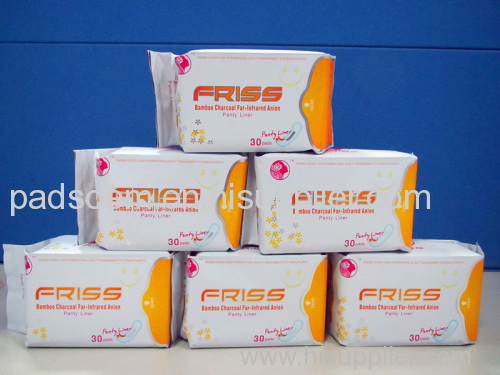 Friss anion + Far-Ir + Bamboo Charcoal  Sanitary Napkin 