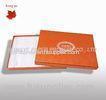 Orange Square Extra Large Cardboard Christmas Gift Boxes With Lids
