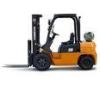 Yellow Dual Fuel Fork Lift Truck / Industrial Powered Pallet Forklift 2.5 Ton