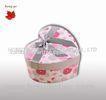 Personalized Heart Shaped Cardboard Jewelry Boxes , UV Coating
