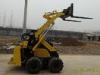 Mini Skid Steer Loader Diesel Engine 4 Wheel Loader With Fork Shove