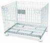 0.8mm*0.6mm*0.6mm Warehouse Storage Equipment Wire Basket Storage Trolly