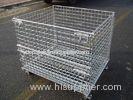 Foldable Warehouse Cage Warehouse Storage Containers With Galvanized