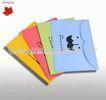 Colorful Paper File Folder , UV Coating Cardboard File Pocket