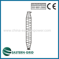 Single lattice-like aluminum alloy gin pole