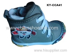 Mid cut children Canvas shoes with injection sole (KY-CCA 041)