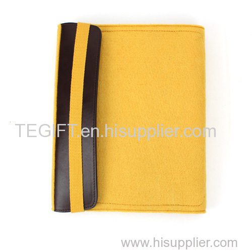 felt bags leather & felt case For iPadmini, for iPad mini felt Sleeve, for mini iPad Bag Custom Made for iPadmini