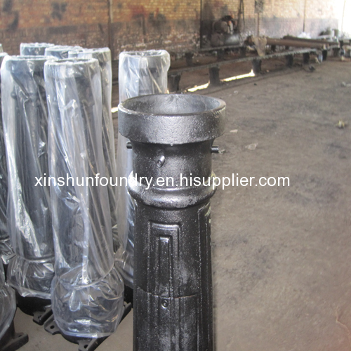 sand casting iron lighting pole for garden park street