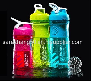 600ml shaker bottle/blender bottle/plastic sport bottle