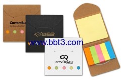 Eco paper promotional sticky notes with smile