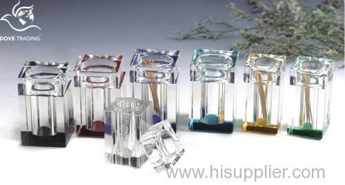 hot seller top grade crystal toothpick box toothpick holders DV-TBox