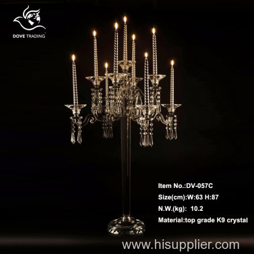 crystal candelabra for wedding table centerpiece DV-057C