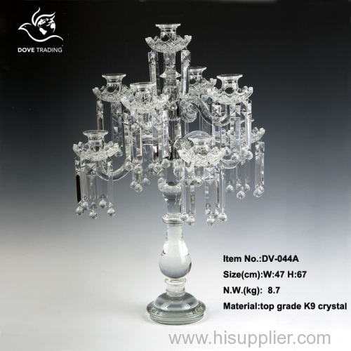 crystal candlestick for home decoration for wedding DV-044A