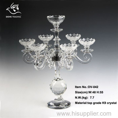 crystal candle holder for home decoration for wedding DV-042