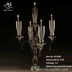 new design table crystal candlestand for home decoration for wedding DV-0501