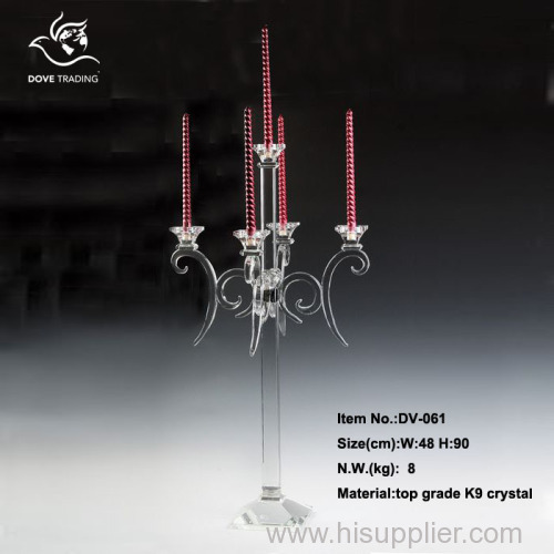 crystal candlestick for home decoration for wedding DV-061
