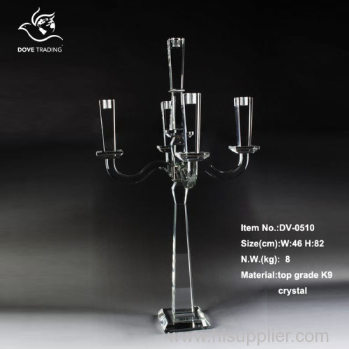new design table crystal candlestand for home decoration for wedding DV-0510
