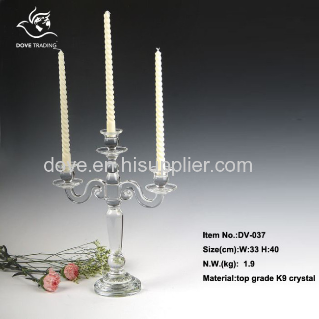 crystal candlestick for home decoration for wedding DV-037