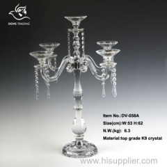 crystal candlestick for home decoration for wedding DV-058A