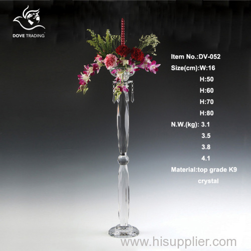 crystal flower holder for wedding home decoration DV-052