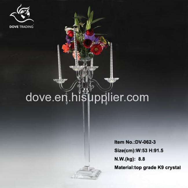 crystal flower stand for wedding for home decoration DV-062-1