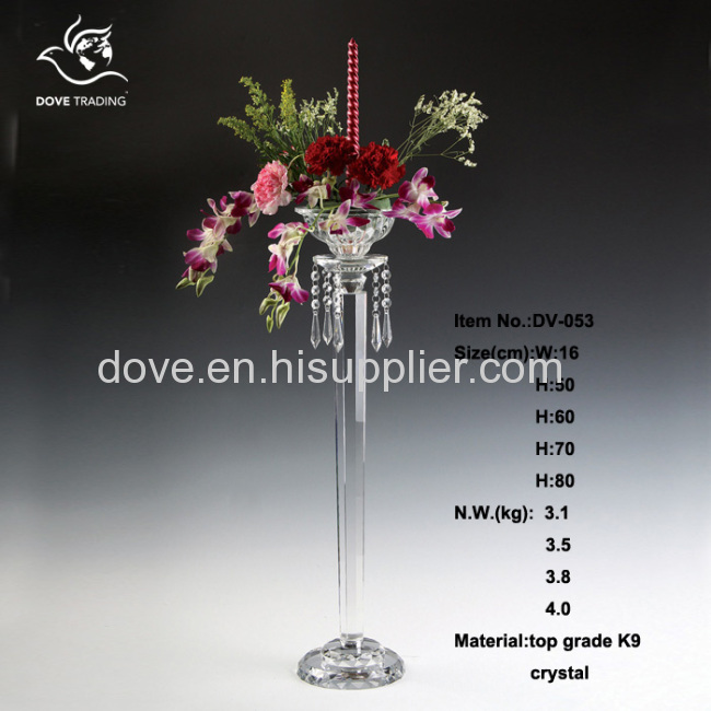 crystal flower holder for wedding home decoration DV-053