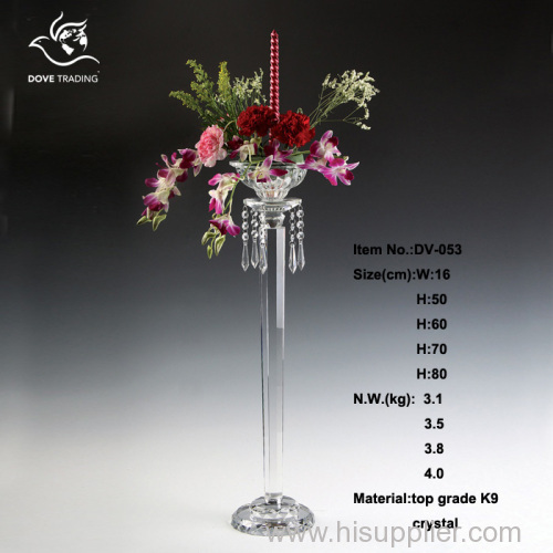 crystal flower holder for wedding home decoration DV-053