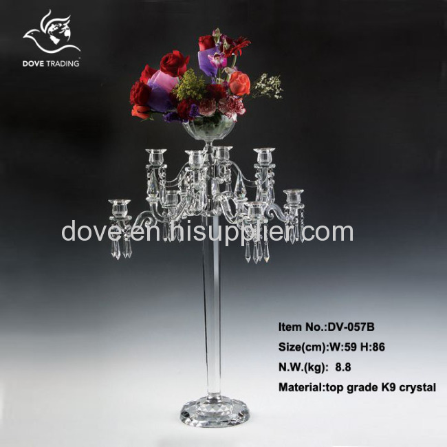 crystal candelabra for wedding table centerpiece DV-057B