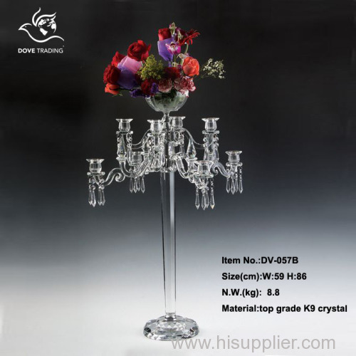 crystal candelabra for wedding table centerpiece DV-057B