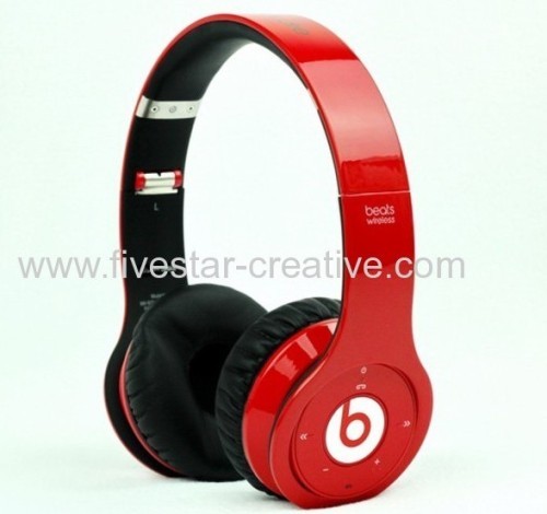 2013 New Design Beats Version Beats Wireless Bluetooth On-Ear Headphones Red