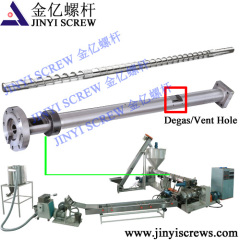 Vent Type / Degas Vented Recycling Screw Barrel