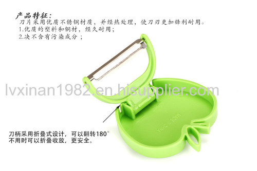 compact foldable apple shaped apple peeler fruit corer 15g