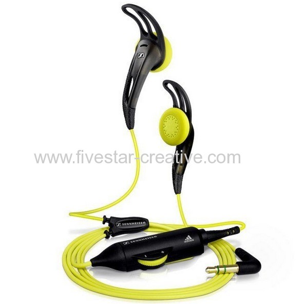Sennheiser MX680 Sports Portable Earbud Headphone with Volume Controls& EarFin clips