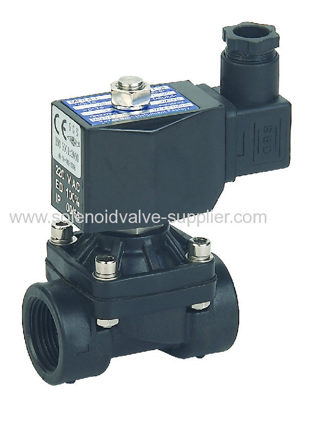 2 way IP65 PA body water Plastic solenoid valve